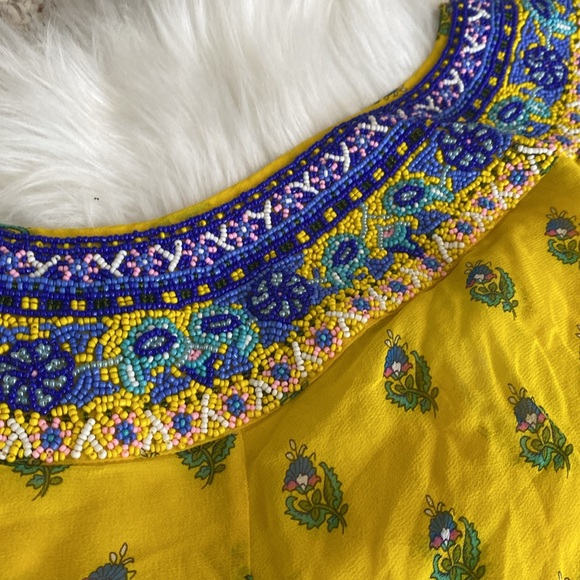 Calypso St. Barth beaded silk tunic size S - Picture 8 of 8